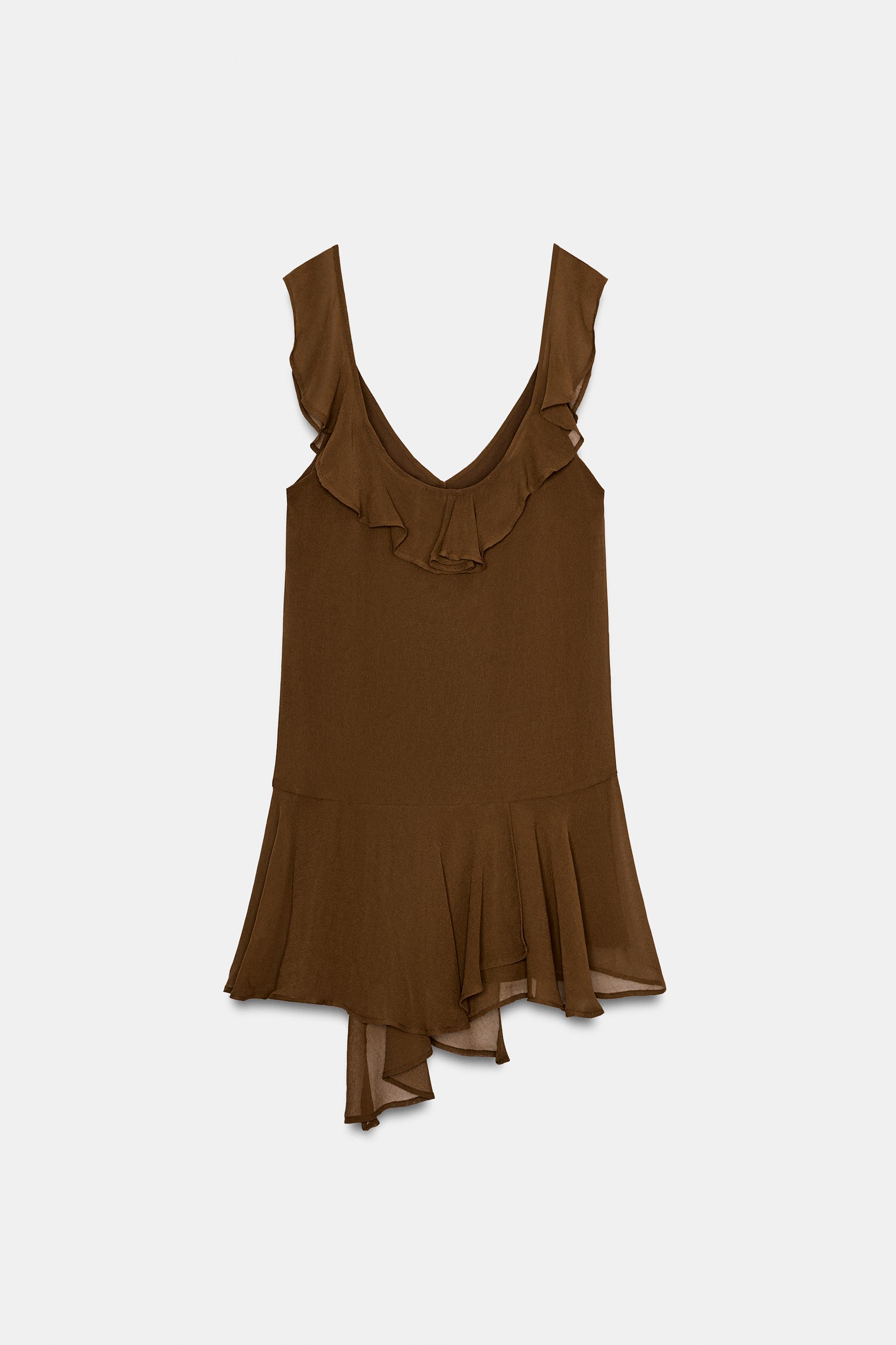 RUFFLED SHORT DRESS